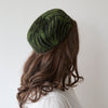 Lele Sadoughi HATS JET EMERALD ZEBRA WOOL FELT PILLBOX HAT