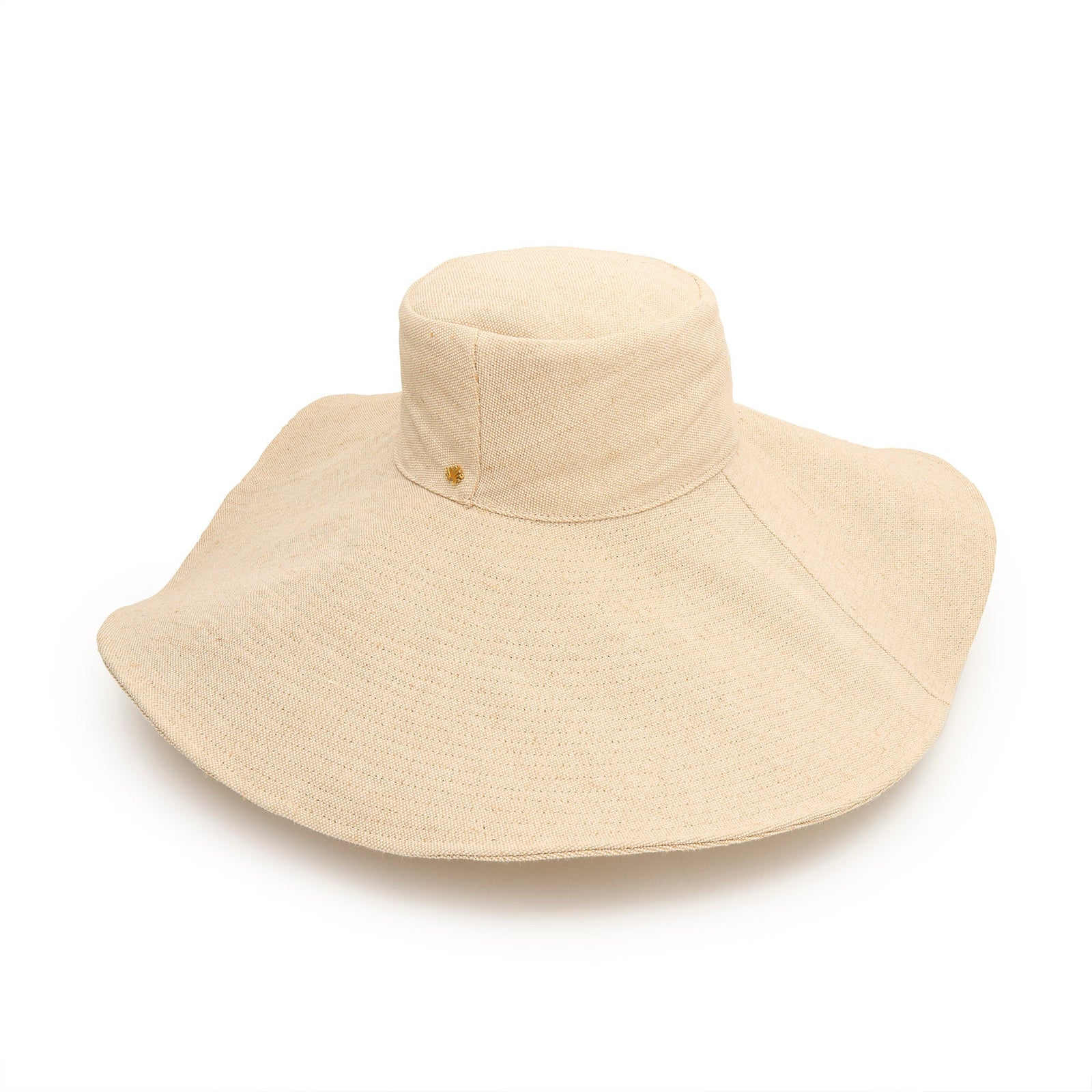 Lele Sadoughi HATS KHAKI SAMANTHA CANVAS BEACH HAT