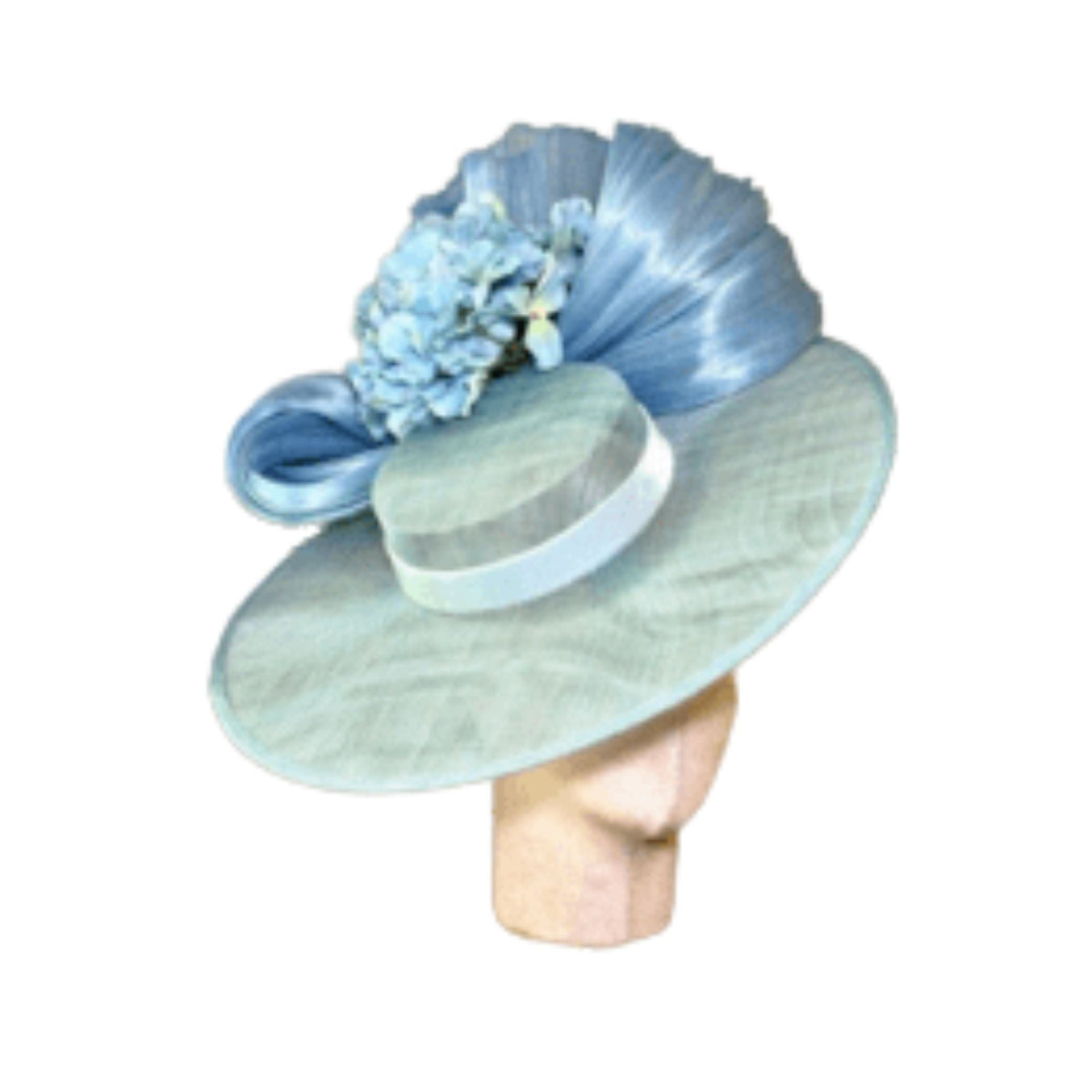 Lele Sadoughi HATS LAKE BLUE HYDRANGEA FASCINATOR
