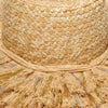 Lele Sadoughi HATS METALLIC FRINGE STRAW HAT
