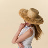 Lele Sadoughi HATS METALLIC FRINGE STRAW HAT