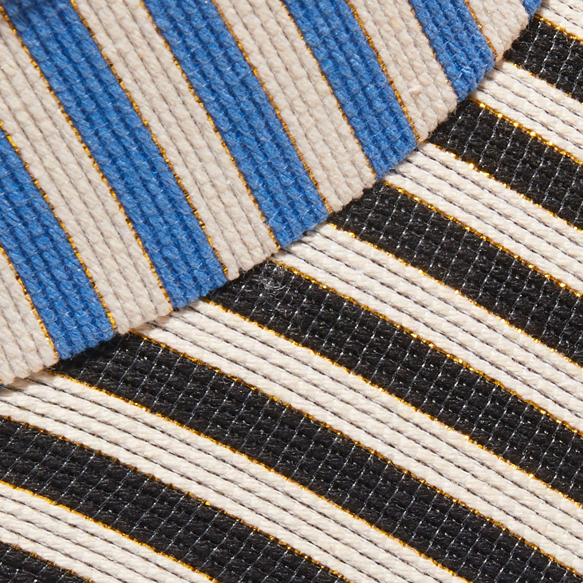 Lele Sadoughi HATS MULTI STRIPE BOW TIE VISOR