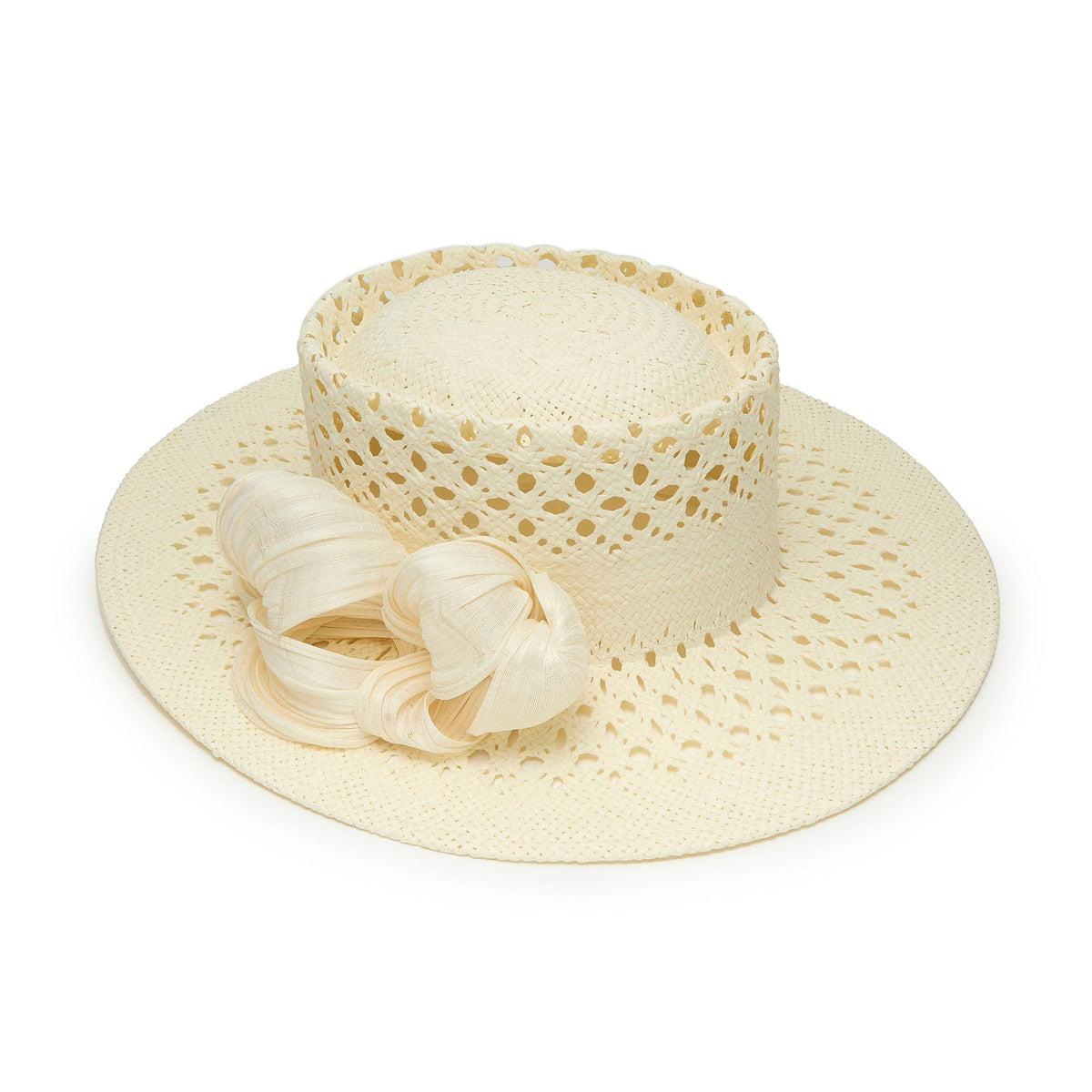Lele Sadoughi HATS NATURAL ZAHA STRAW HAT