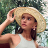 Lele Sadoughi HATS NATURAL ZAHA STRAW HAT