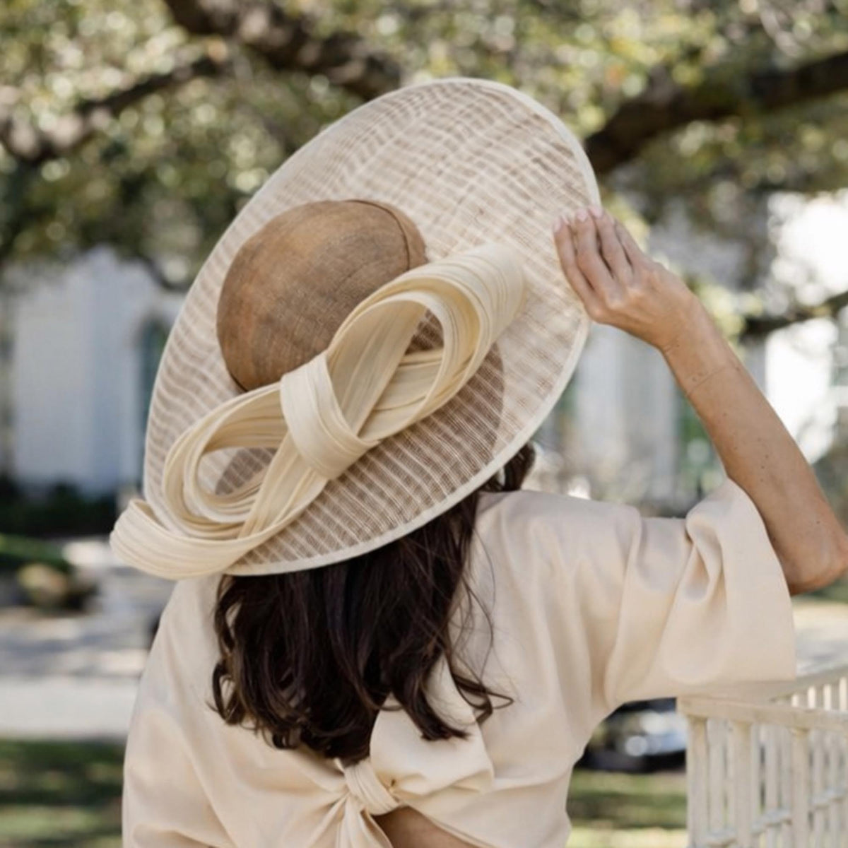 Lele Sadoughi HATS NUDE SUZANNAH FASCINATOR
