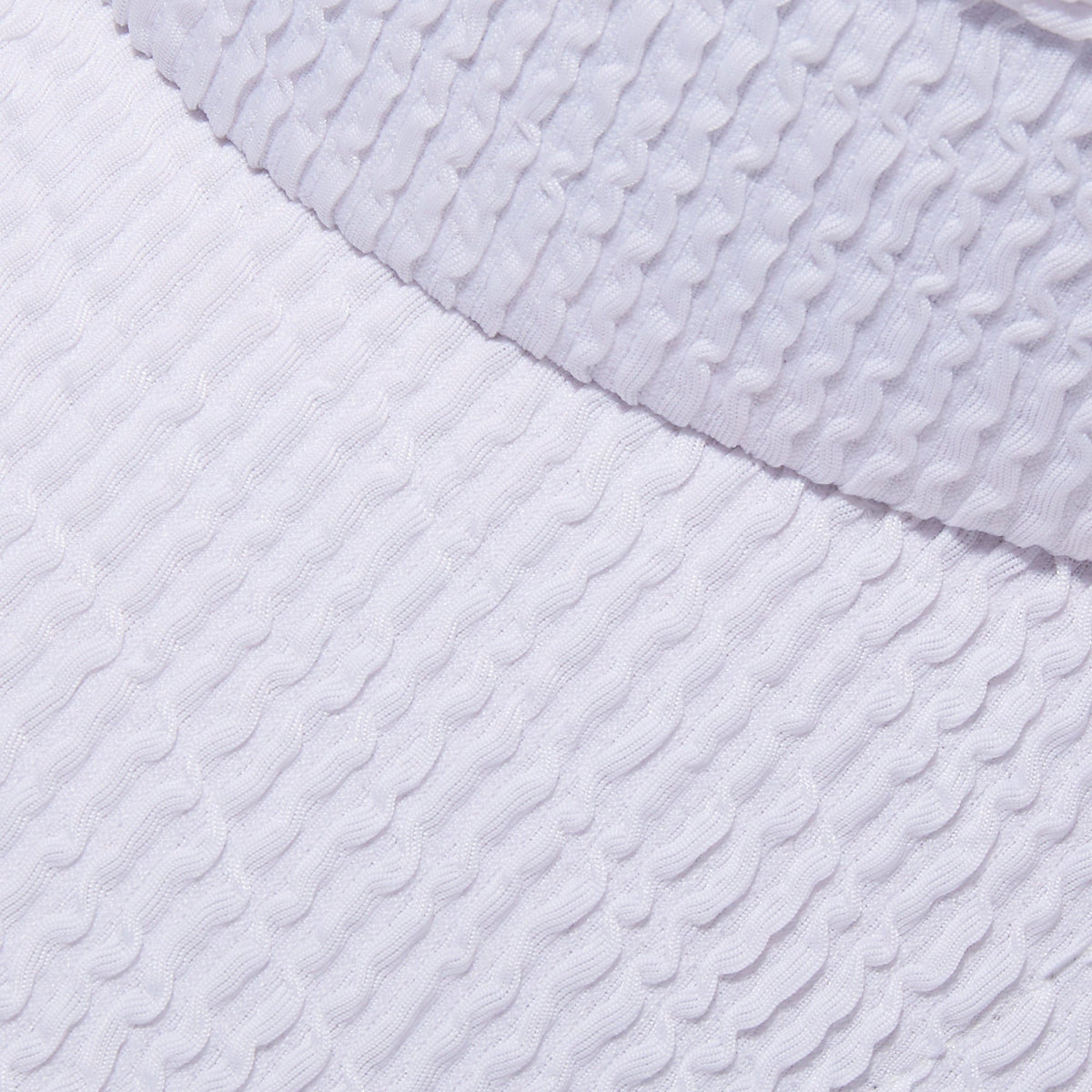 Lele Sadoughi HATS ONE SIZE CHALK SWIMMER BOW TIE VISOR