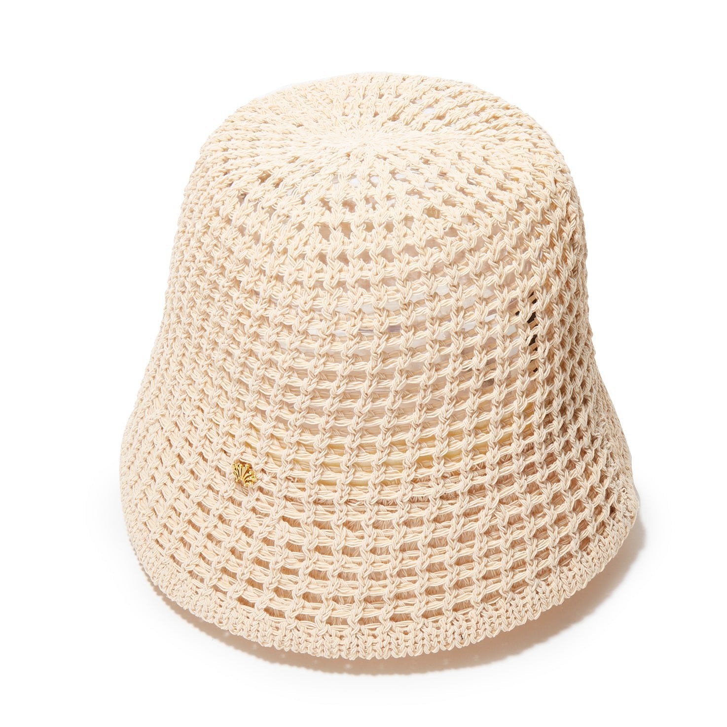 Lele Sadoughi HATS ONE SIZE NATURAL OPEN WEAVE BUCKET HAT