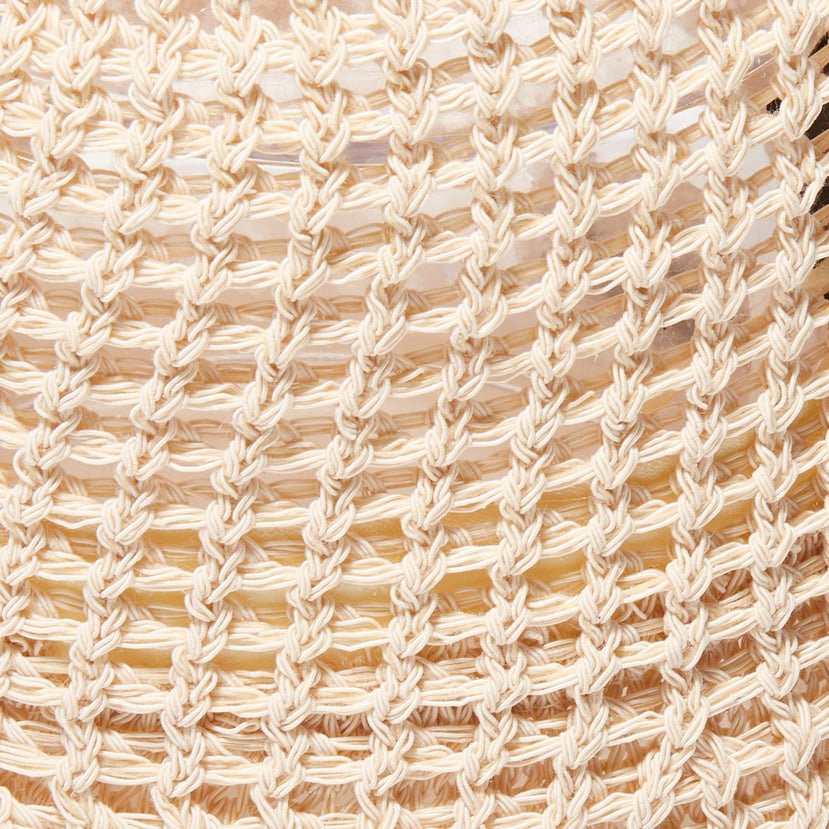 Lele Sadoughi HATS ONE SIZE NATURAL OPEN WEAVE BUCKET HAT