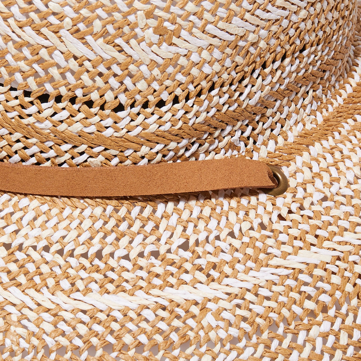Lele Sadoughi HATS ONE SIZE PECAN STRAW WOVEN HAT