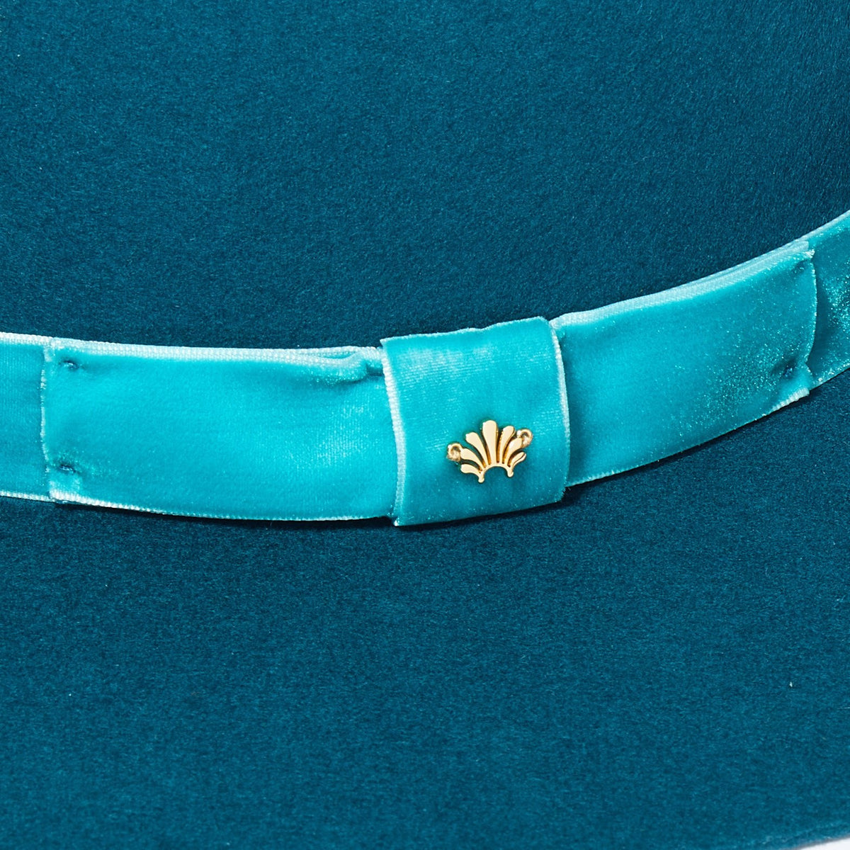 Lele Sadoughi HATS ONE SIZE TEAL MICHELLE WOOL HAT