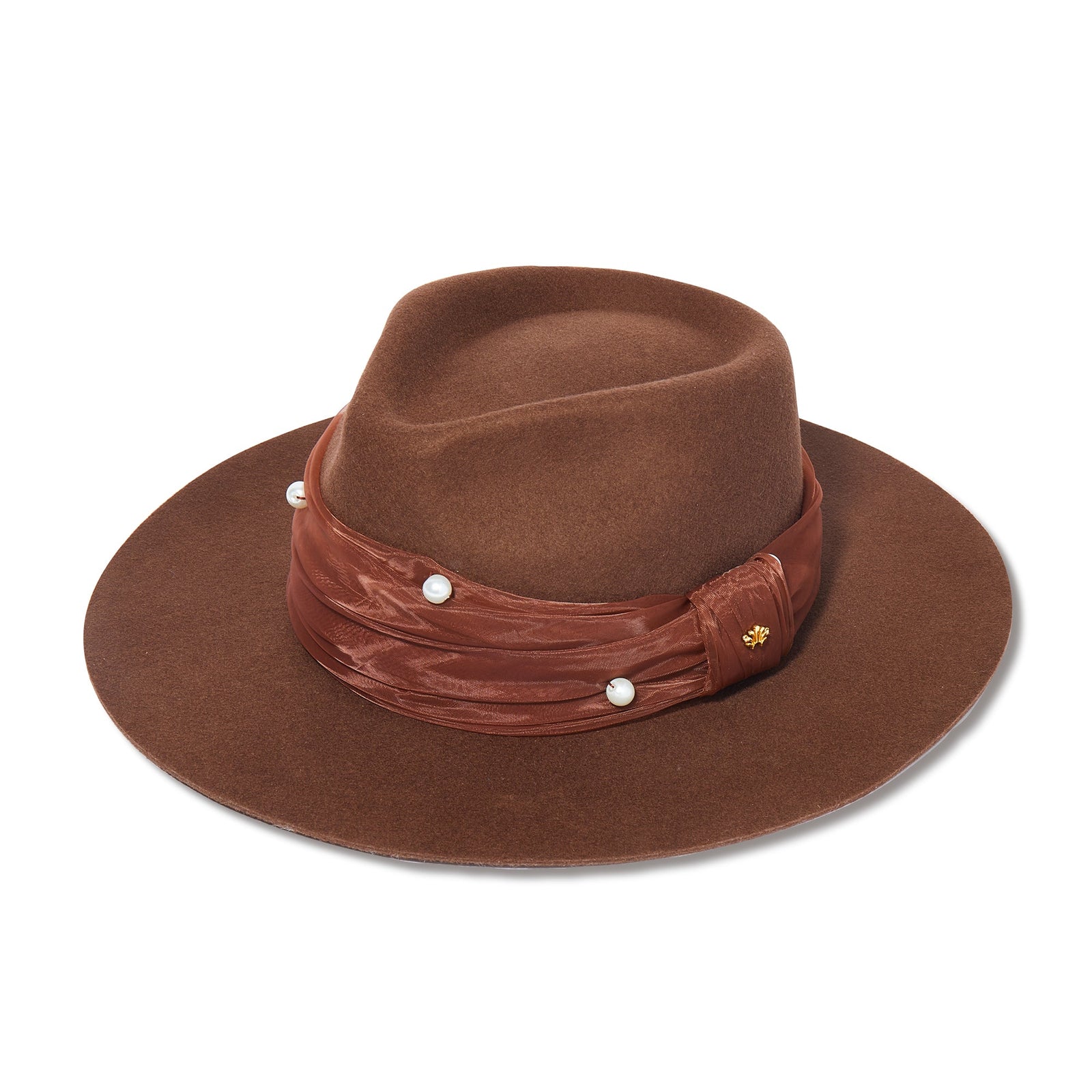 Lele Sadoughi HATS ONE SIZE WALNUT FARRAH WOOL RANCHER HAT