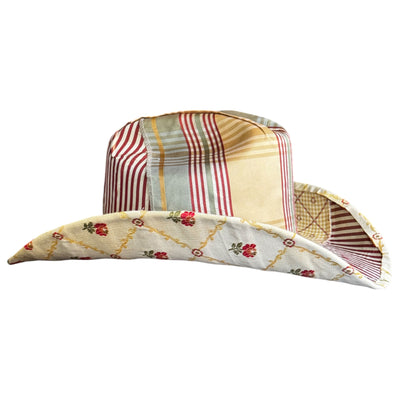 Lele Sadoughi HATS SOLAR FLARE FABRIC COVERED COWBOY HAT