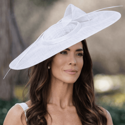 Lele Sadoughi HATS WHITE CALLA LILLY FASCINATOR
