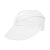 Lele Sadoughi HATS WHITE LISA RUCHED VISOR