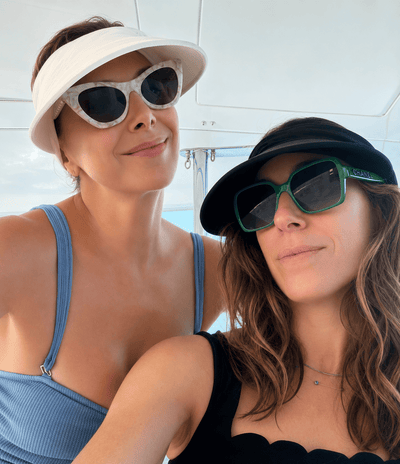 Lele Sadoughi HATS WHITE LISA RUCHED VISOR