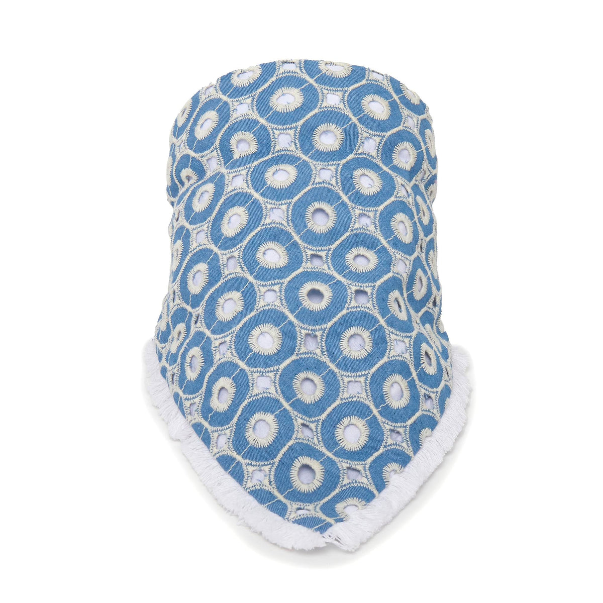 LELE SADOUGHI HEADBAND DENIM EYELET JACKIE HANKERCHIEF HEADBAND