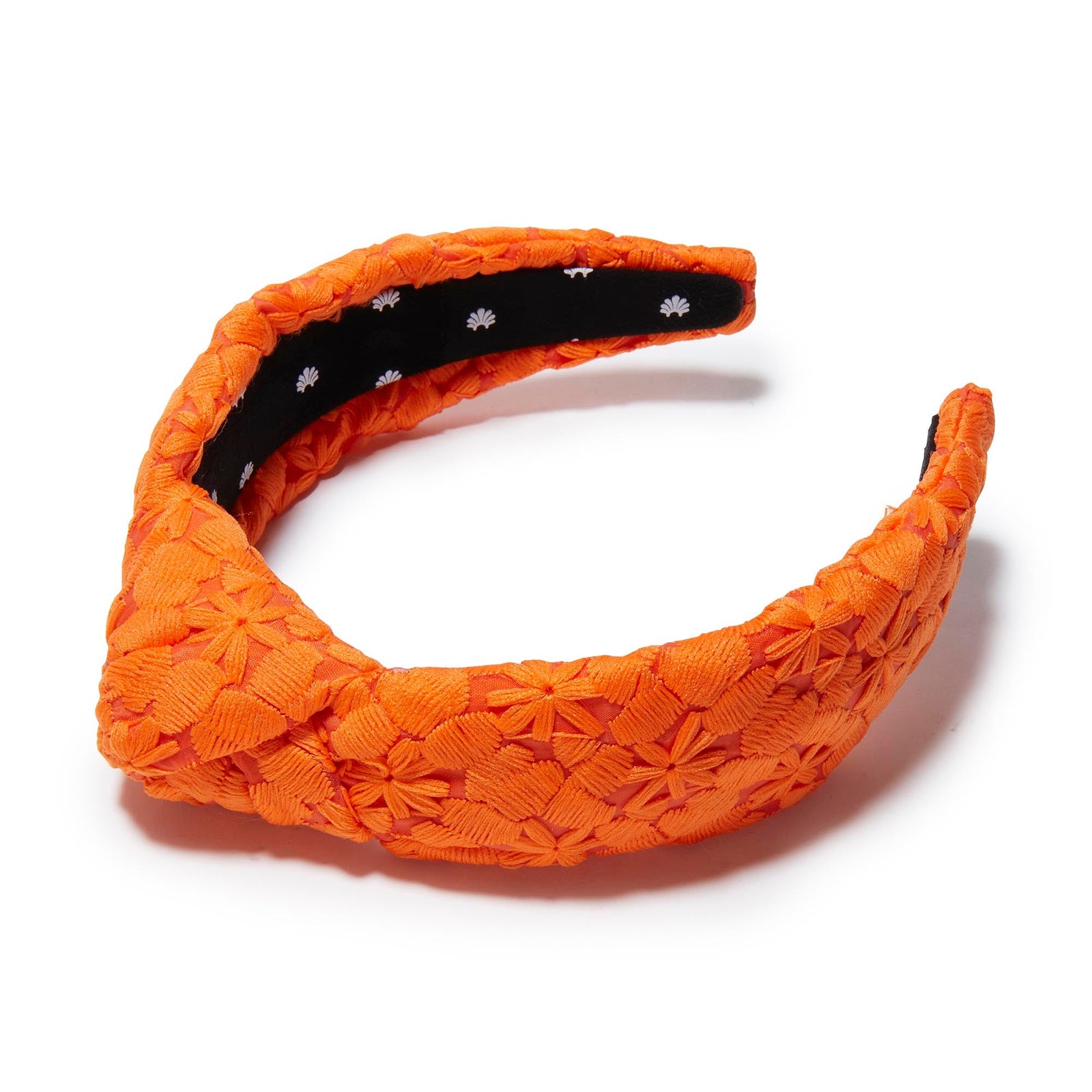 LELE SADOUGHI HEADBAND FIRE KNOTTED FLOWER PATCH HEADBAND