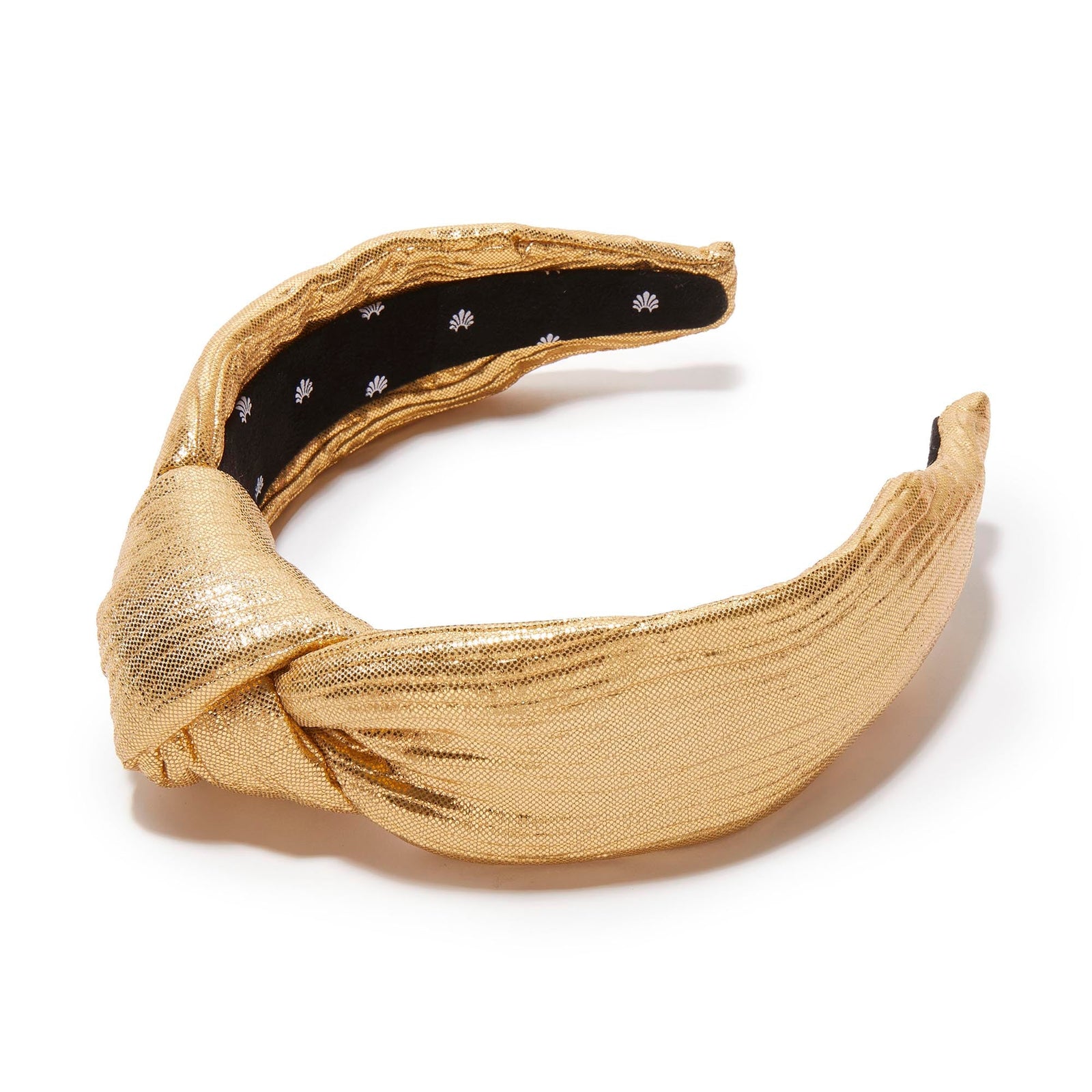 LELE SADOUGHI HEADBAND GOLD MADISON CHOCK KNOTTED HEADBAND