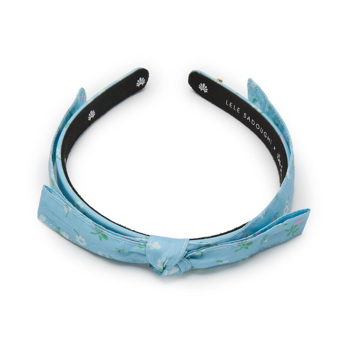 Lele Sadoughi HEADBAND LITTLE HOUSE ON THE PRAIRIE BARDOT SCALLOP LACE TRIM HEADBAND