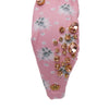Lele Sadoughi HEADBAND LITTLE HOUSE ON THE PRAIRIE KNOTTED CRYSTAL HEADBAND