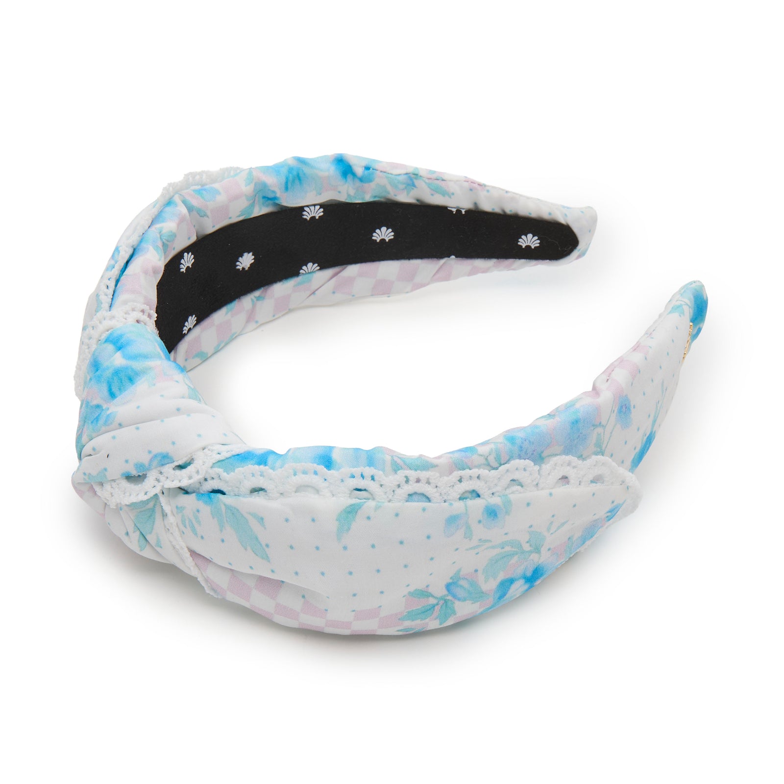 Lele Sadoughi HEADBAND LITTLE HOUSE ON THE PRAIRIE VERONICA EYELET TRIM HEADBAND
