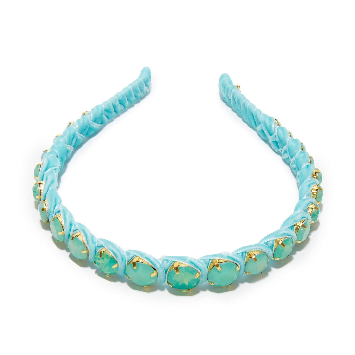 LELE SADOUGHI HEADBAND MINT MADISON CHOCK STRAND HEADBAND