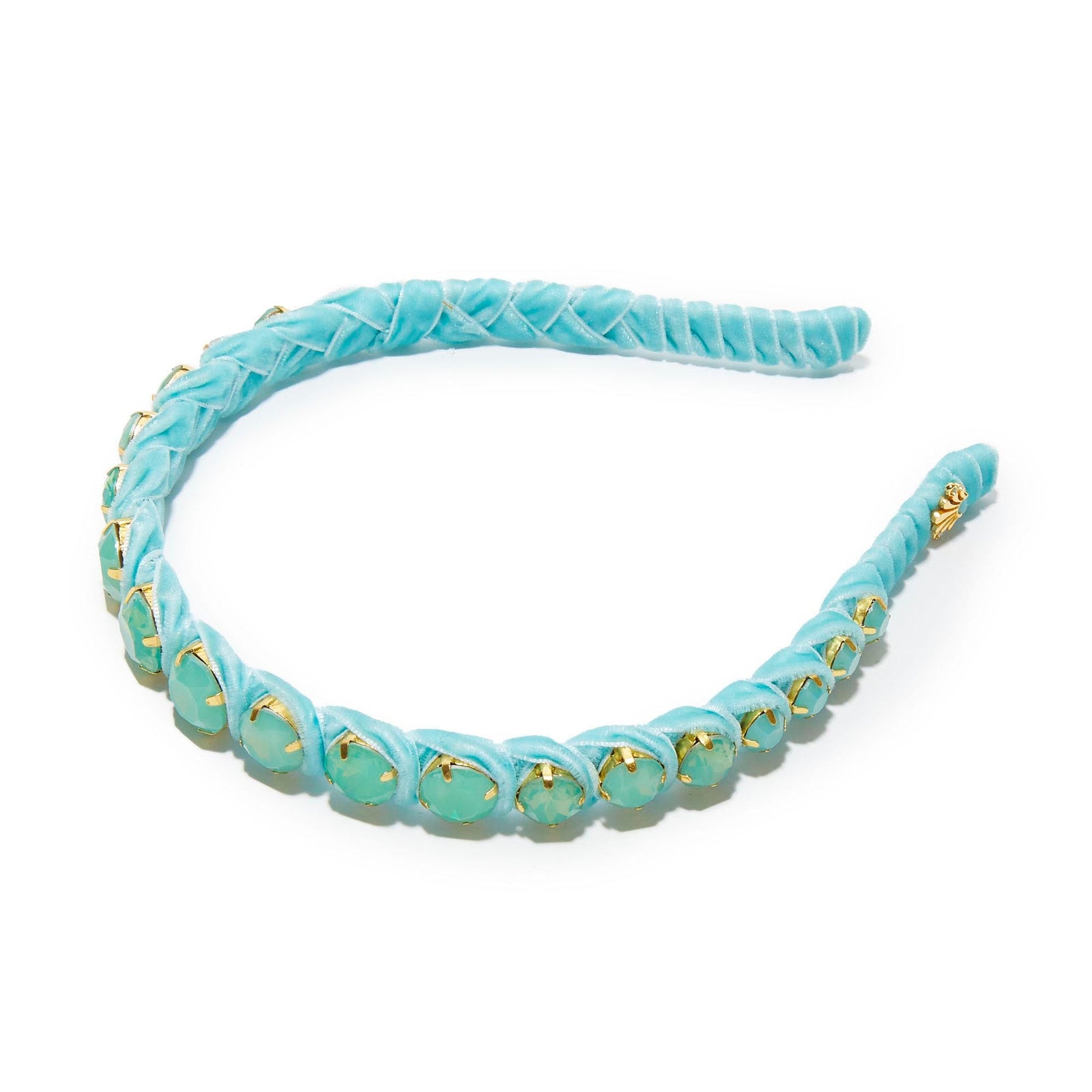 LELE SADOUGHI HEADBAND MINT MADISON CHOCK STRAND HEADBAND