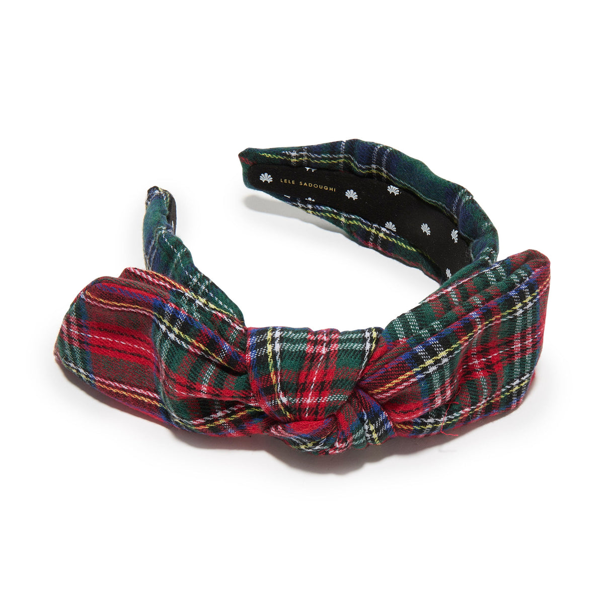 Lele Sadoughi HEADBAND MIXED PLAID KIDS HOLLY HEADBAND