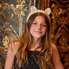 Lele Sadoughi HEADBAND ONE SIZE BEIGE ALICE CRYSTAL CAT EAR HEADBAND