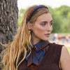 Lele Sadoughi HEADBAND ONE SIZE OAK PLAID JULIET TIMBER HEADBAND