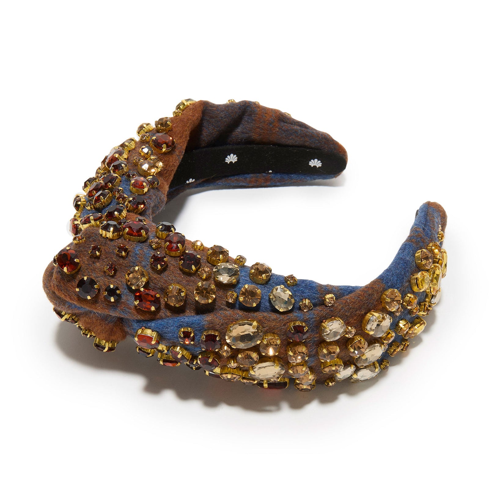 Lele Sadoughi HEADBAND ONE SIZE OAK PLAID MARLENE CRYSTAL FOLLIAGE
HEADBAND