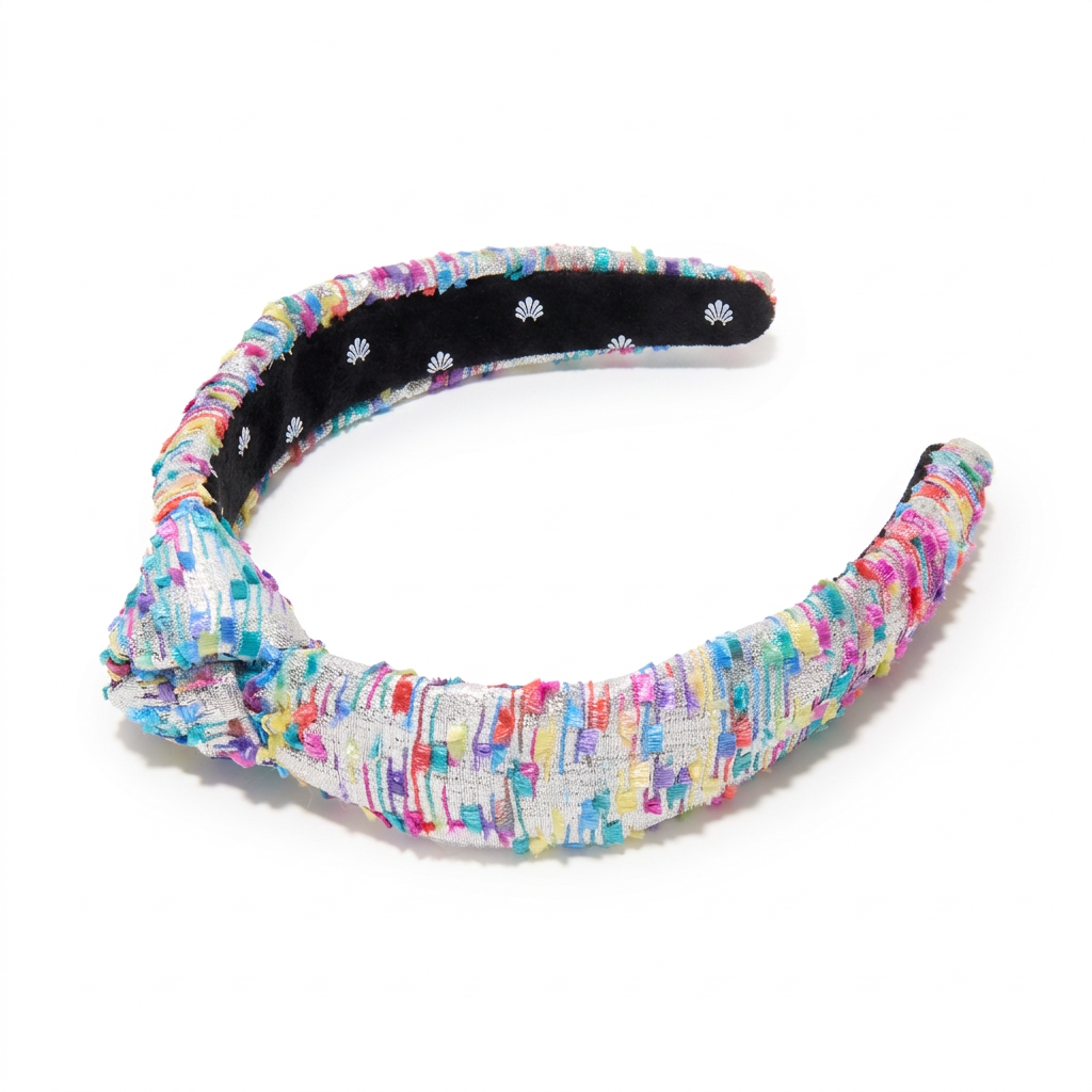 Lele Sadoughi HEADBAND ULTA STYLES FOR LELE RAINBOW SLIM KNOTTED BEADED HEADBAND