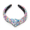 Lele Sadoughi HEADBAND ULTA STYLES FOR LELE RAINBOW SLIM KNOTTED BEADED HEADBAND