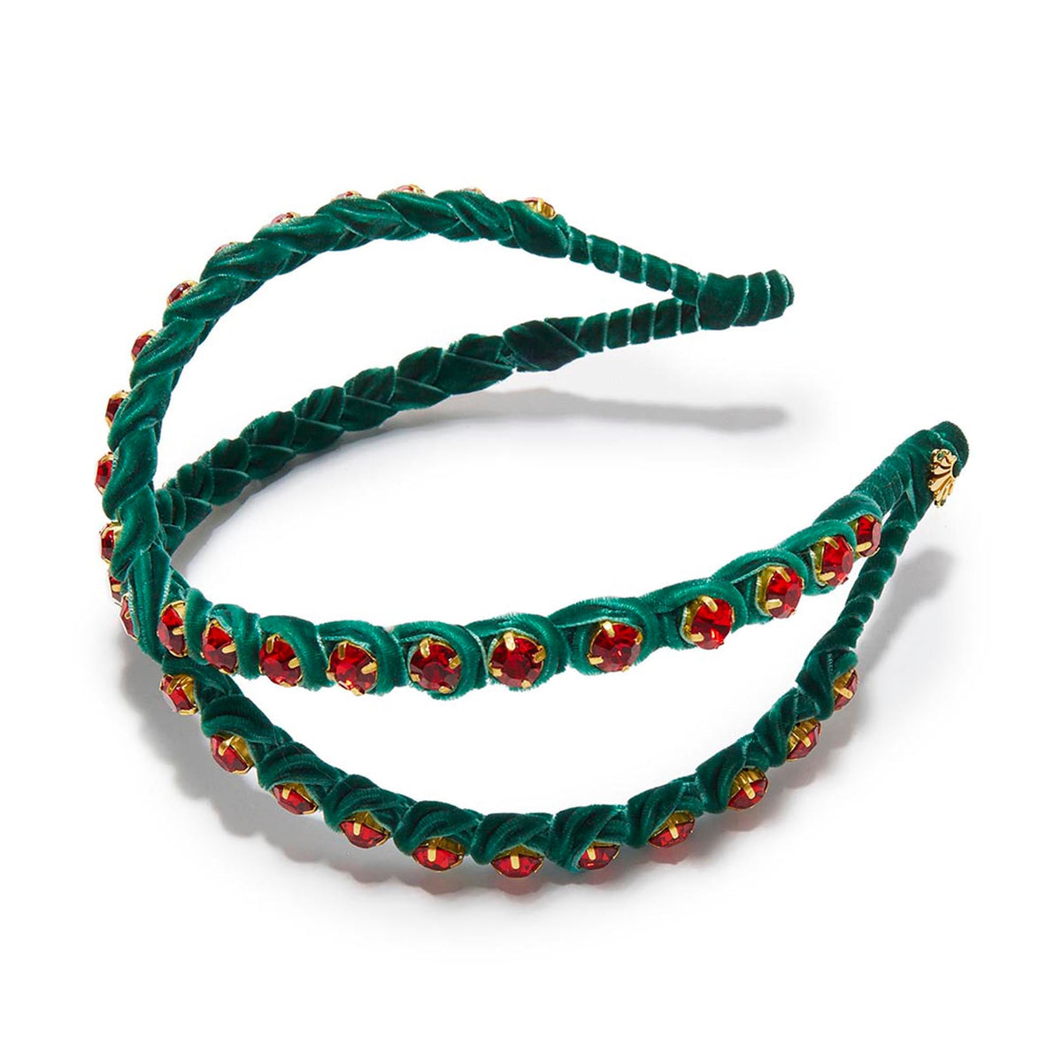 Lele Sadoughi HEADBANDS ALPINE CROSSOVER CRYSTAL HEABAND