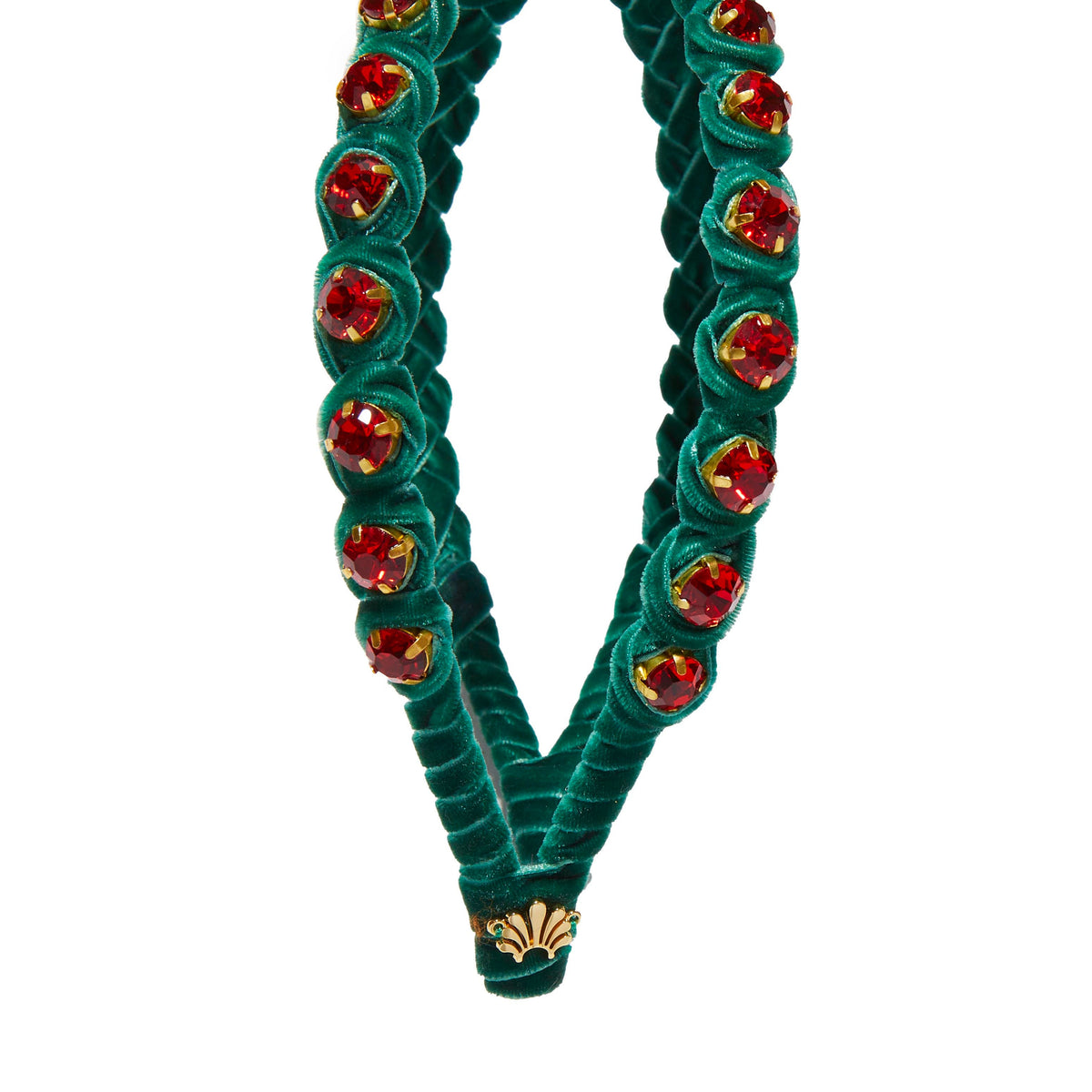 Lele Sadoughi HEADBANDS ALPINE CROSSOVER CRYSTAL HEABAND