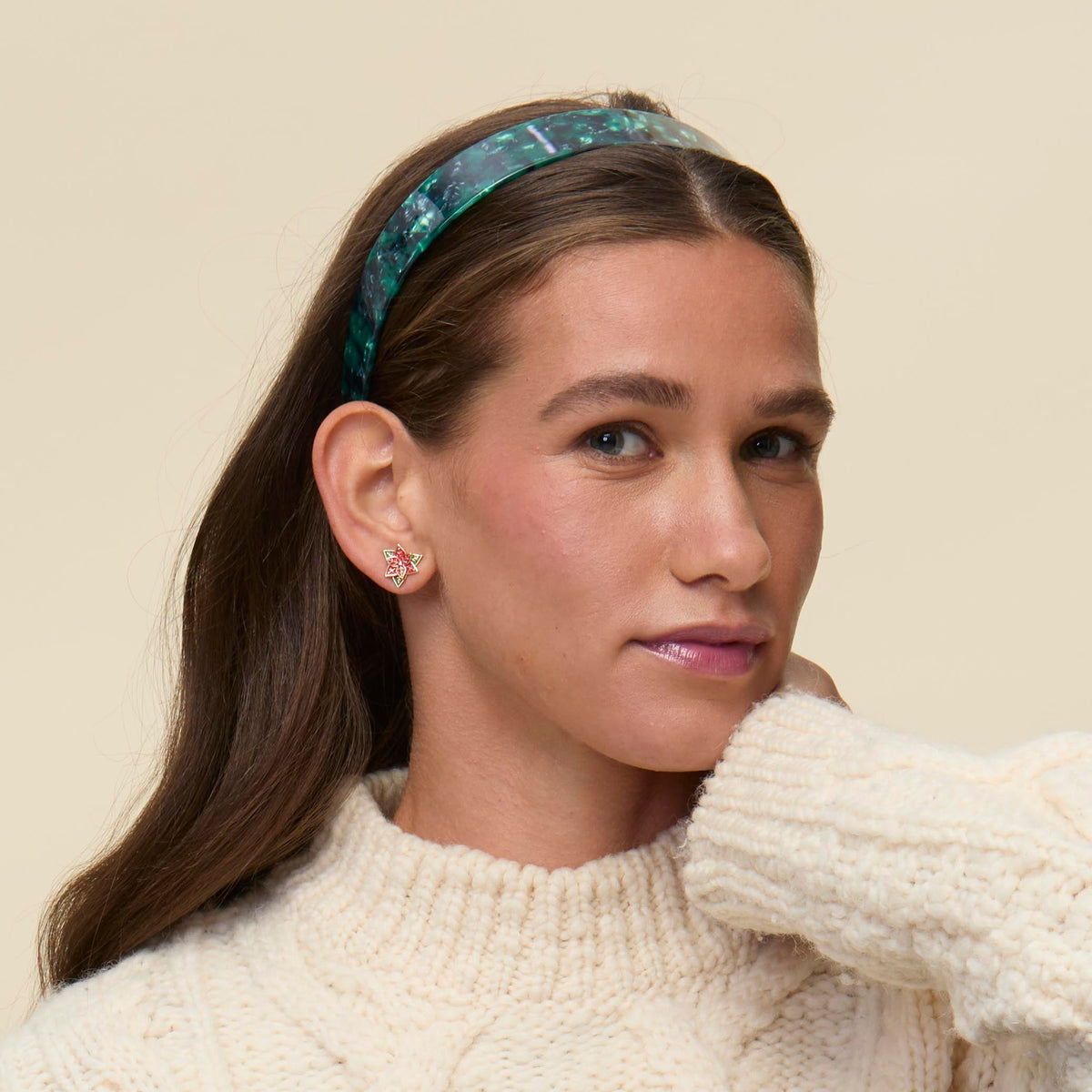 Lele Sadoughi HEADBANDS ALPINE EMMA ACETATE HEADBAND