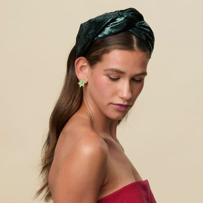 Lele Sadoughi HEADBANDS ALPINE GRETA LIQUID VELVET HEADBAND