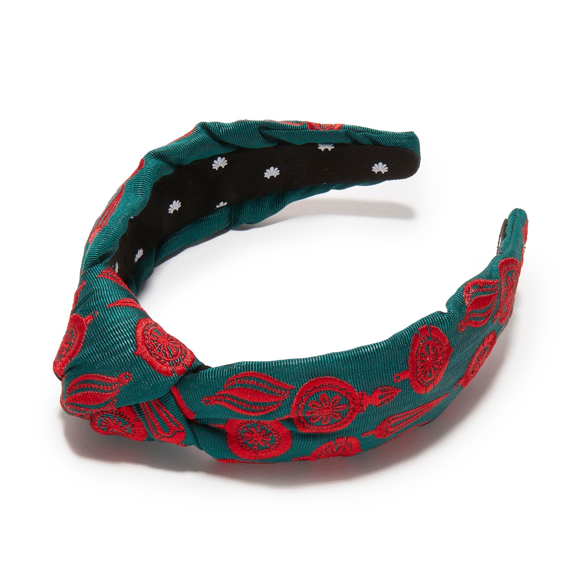 Lele Sadoughi HEADBANDS ALPINE KNOTTED ORNAMENT EMBROIDERED HEADBAND