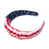 Lele Sadoughi HEADBANDS AMERICANA KELLY STARS AND STRIPES HEADBAND