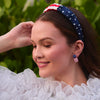 Lele Sadoughi HEADBANDS AMERICANA KELLY STARS AND STRIPES HEADBAND