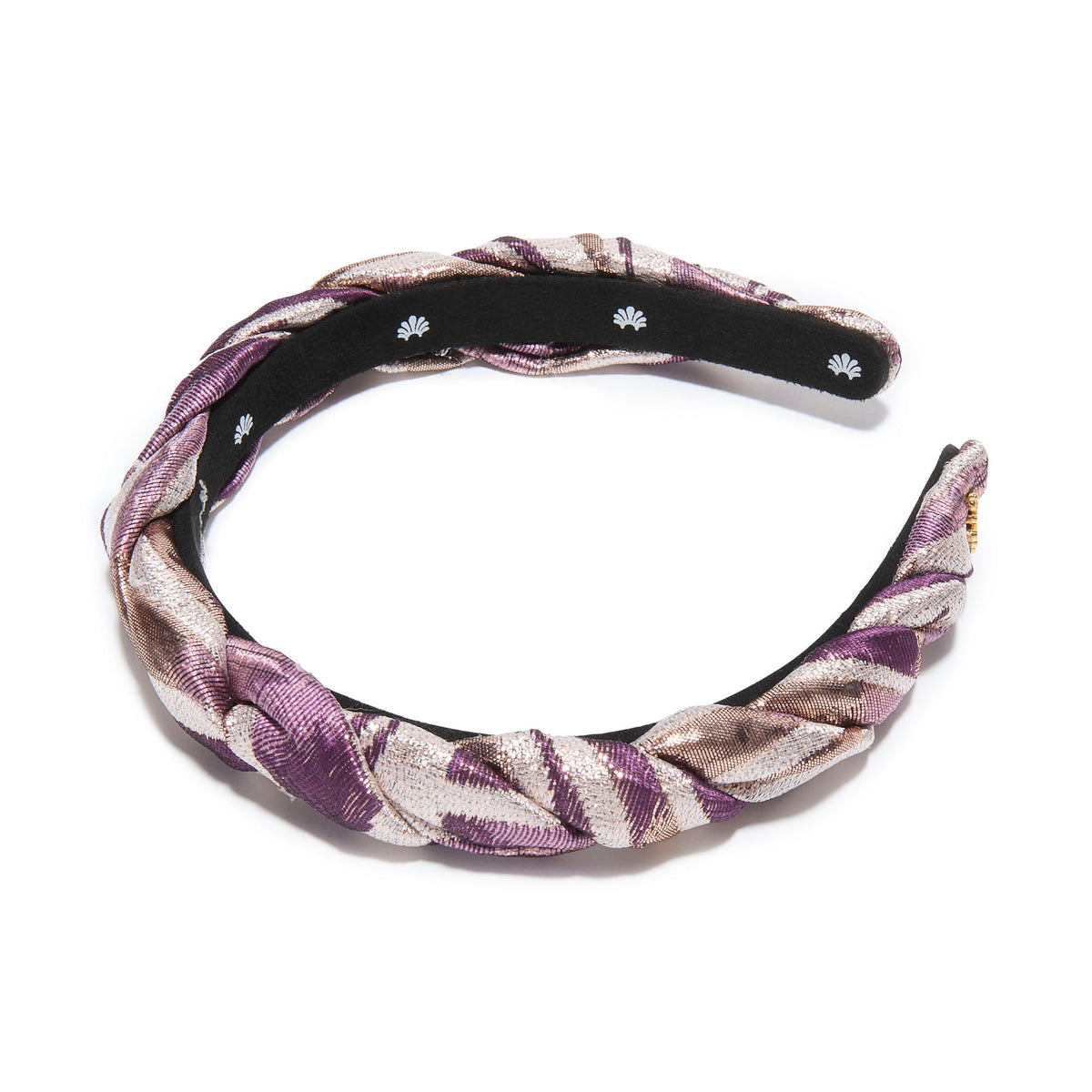 Lele Sadoughi HEADBANDS AMETHYST JULIET JACQUARD HEADBAND