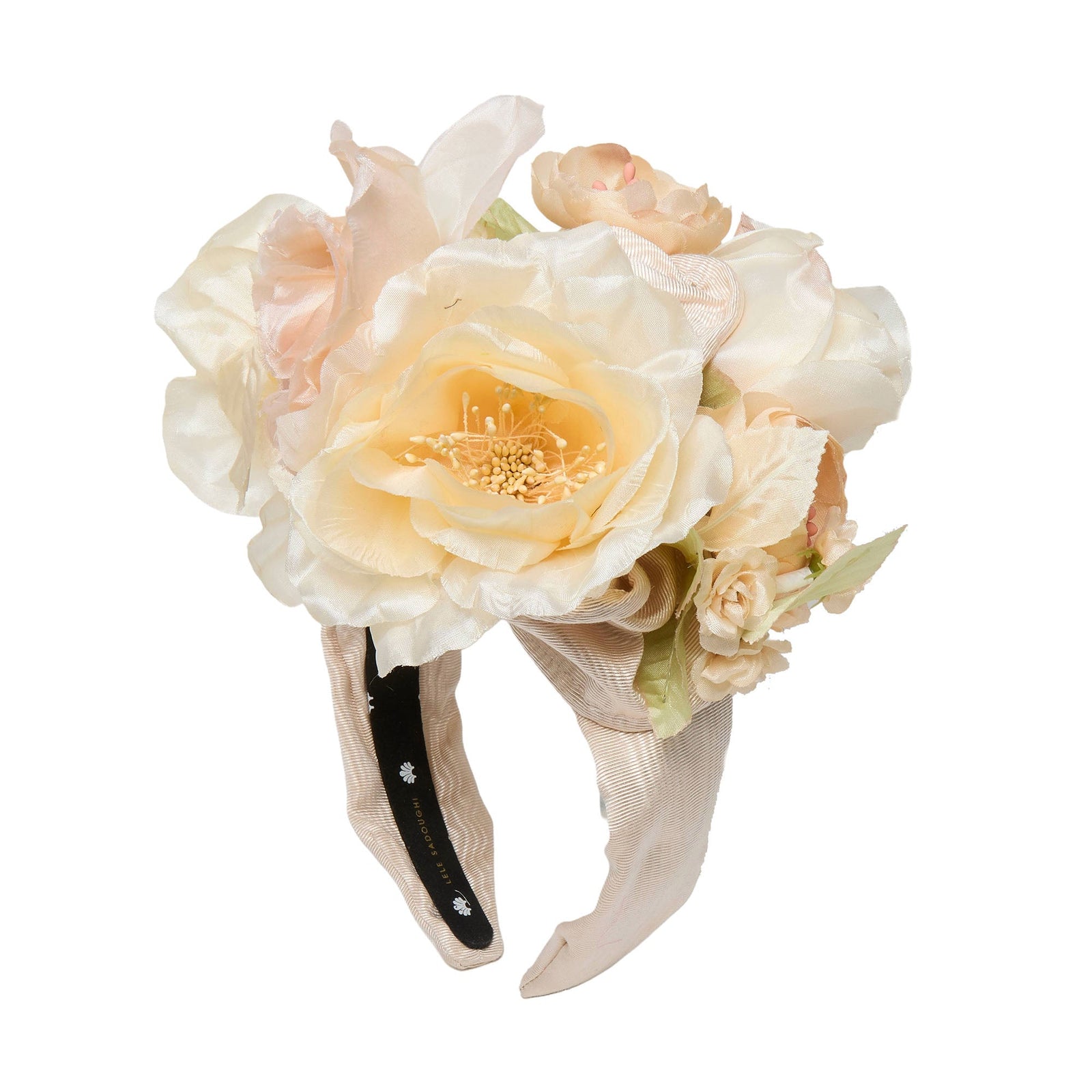 Lele Sadoughi HEADBANDS ANTIQUE IVORY BOUQUET CRAWFORD HEADBAND
