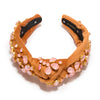 Lele Sadoughi HEADBANDS APRICOT SWAROVSKI® CRYSTAL BUTTERCUP KNOTTED HEADBAND