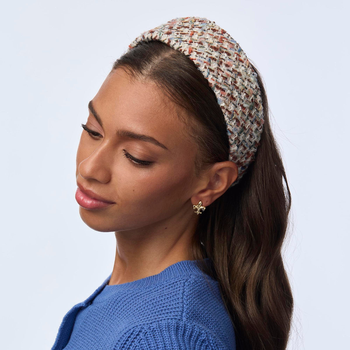 Lele Sadoughi HEADBANDS AUTUMN TWEED BRIGITTE HEADBAND