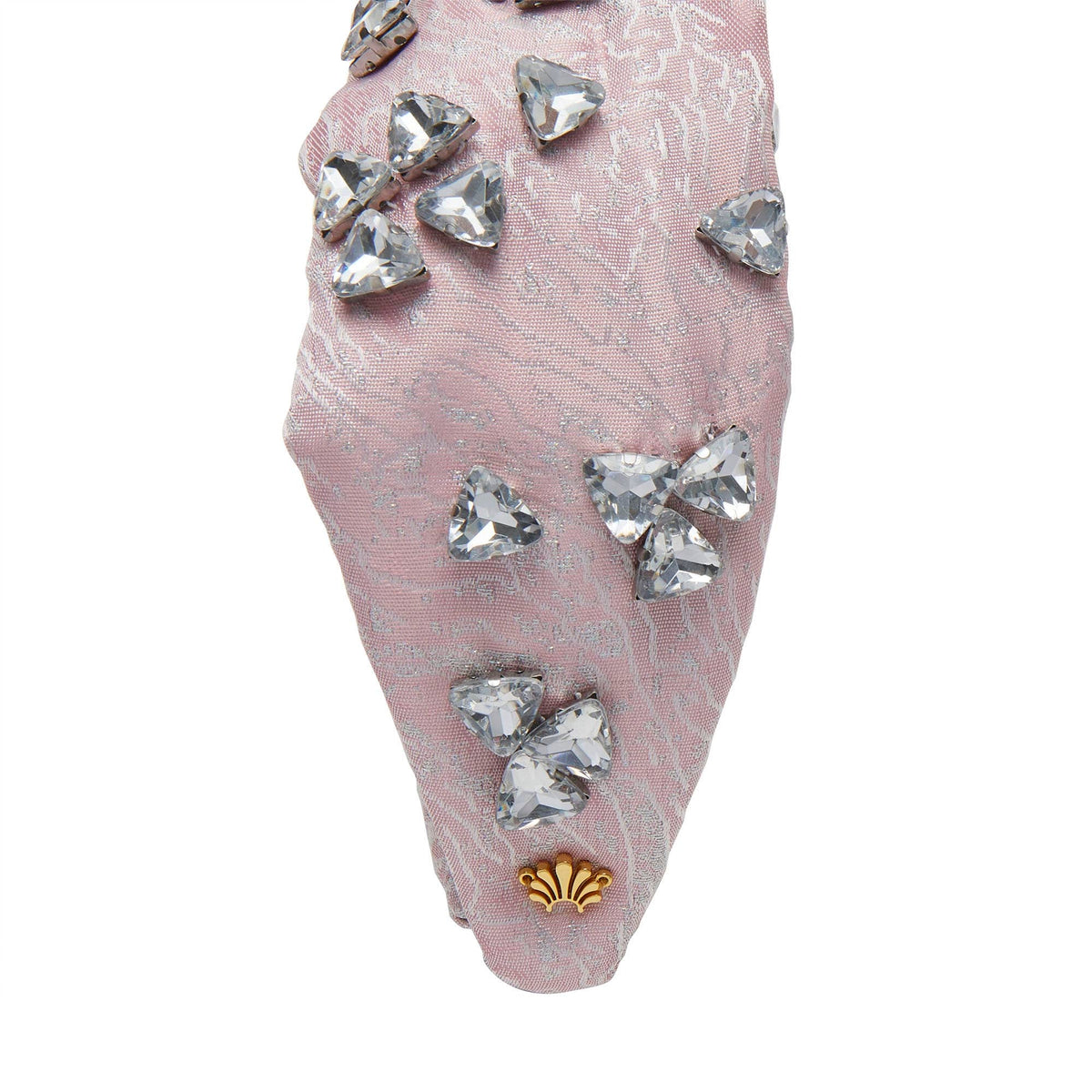 Lele Sadoughi HEADBANDS BALLET SLIPPER GRETA CRYSTAL CLUSTER HEADBAND