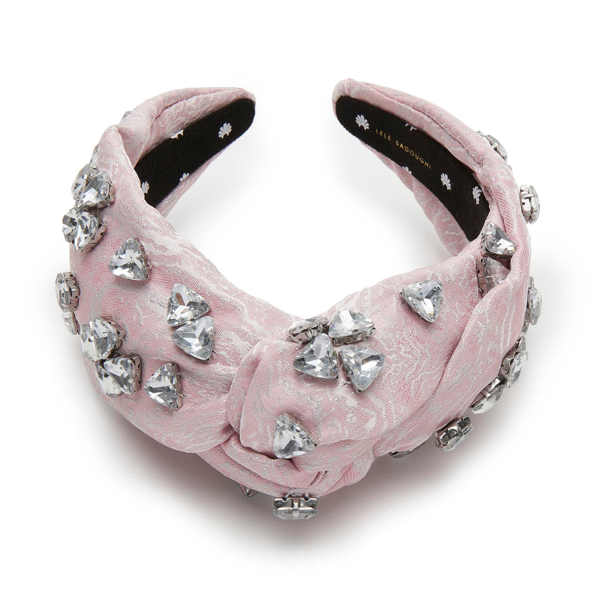 Lele Sadoughi HEADBANDS BALLET SLIPPER GRETA CRYSTAL CLUSTER HEADBAND