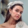Lele Sadoughi HEADBANDS BISQUE HOLLY SATIN TWEED HEADBAND