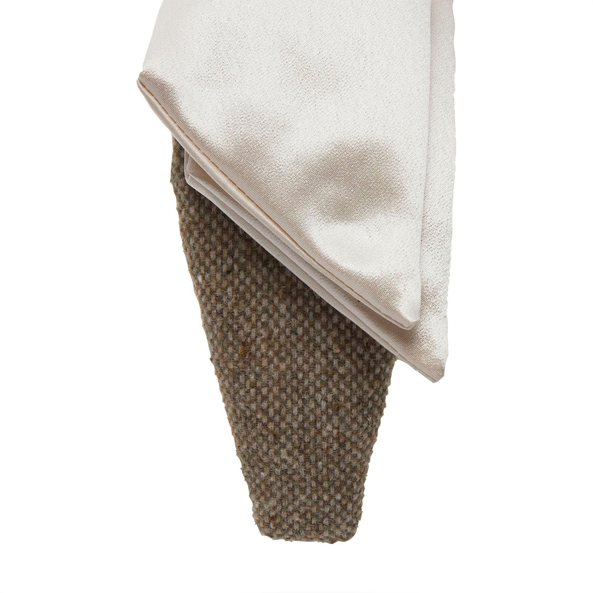 Lele Sadoughi HEADBANDS BISQUE HOLLY SATIN TWEED HEADBAND