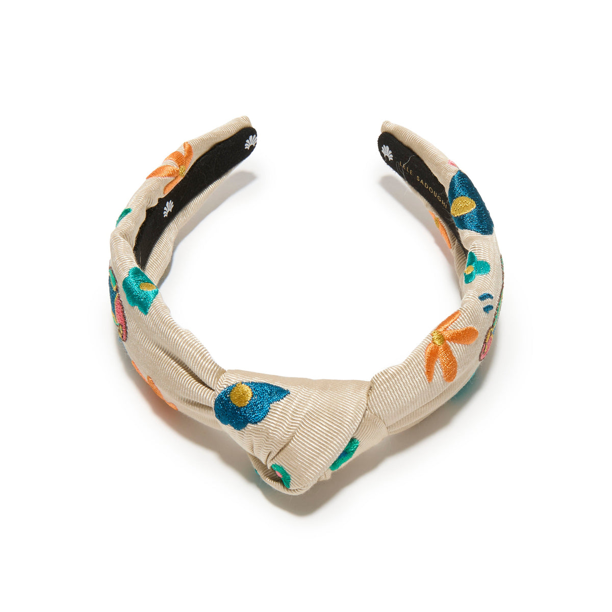 Lele Sadoughi HEADBANDS BLOOMING EILEEN KNOTTED MARISOL  EMBROIDERED HEADBAND