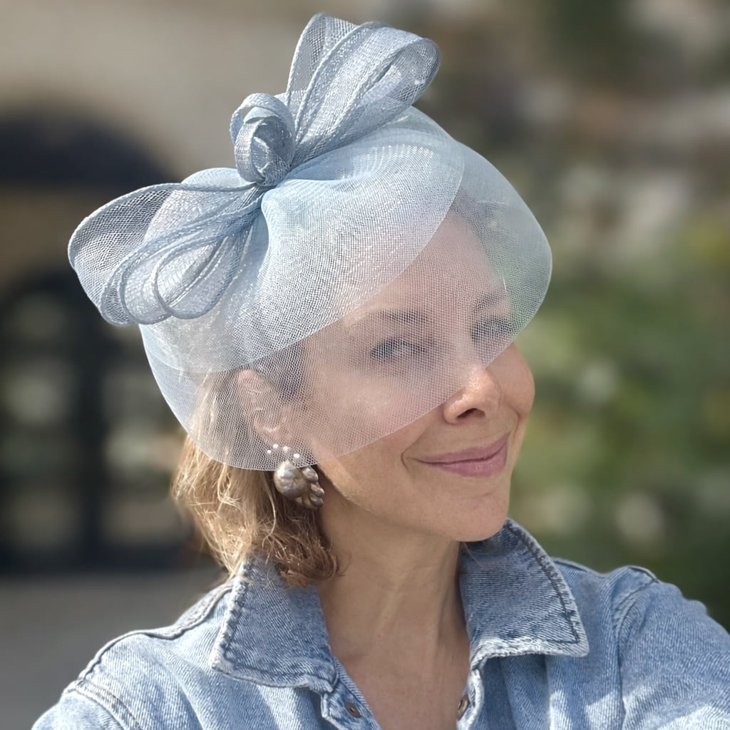 LELE SADOUGHI HEADBANDS BLUE LUANN FASCINATOR